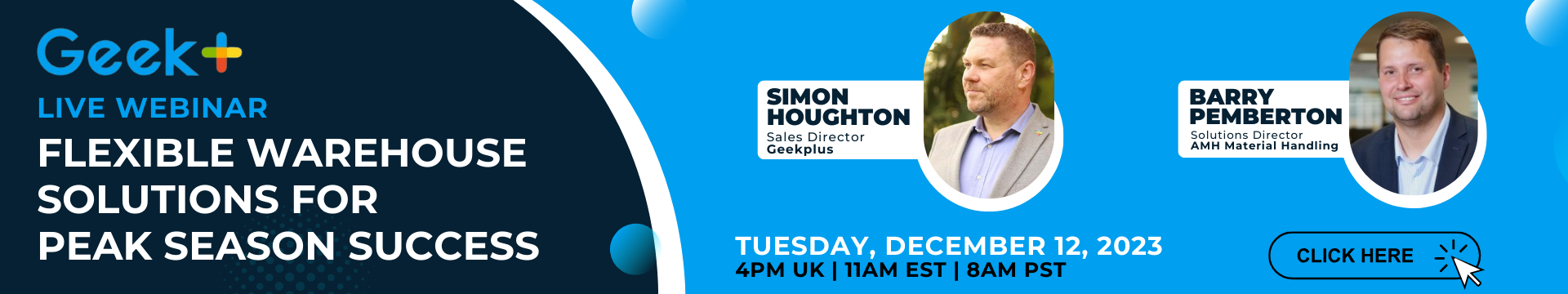 1920 x 360 Web Banner AMH and Geek+ webinar December 2023