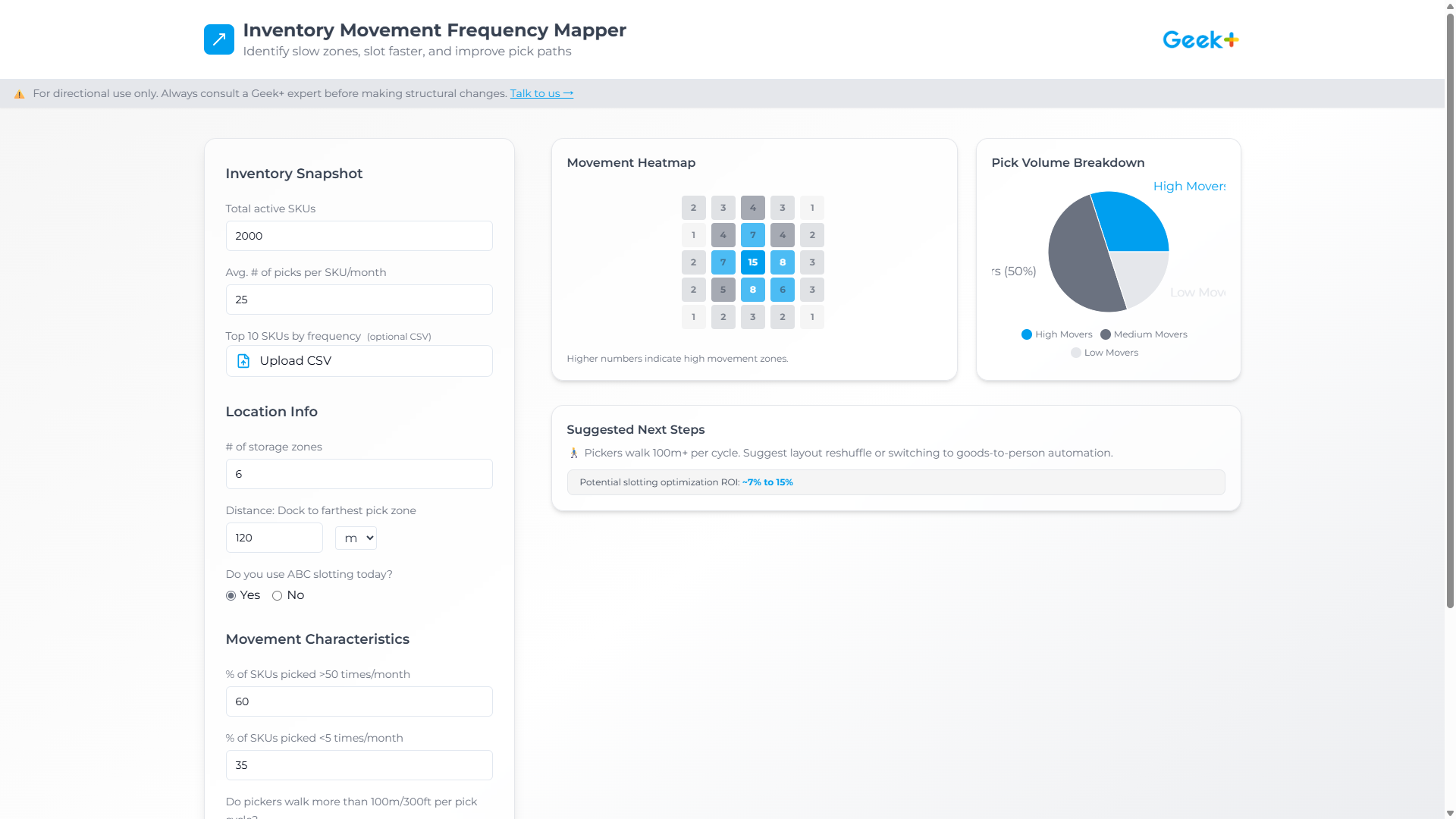 Inventory Movement Frequency Mapper