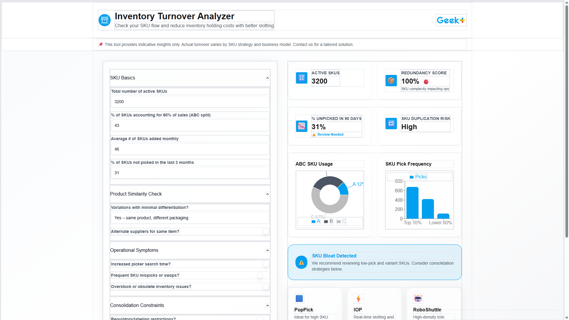Inventory Turnover Analyzer
