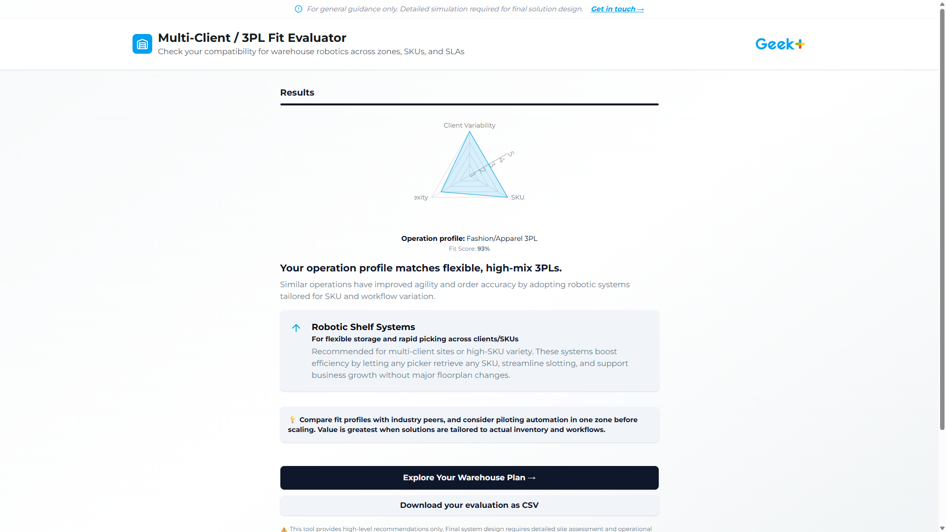Multi-Client  3PL Fit Evaluator