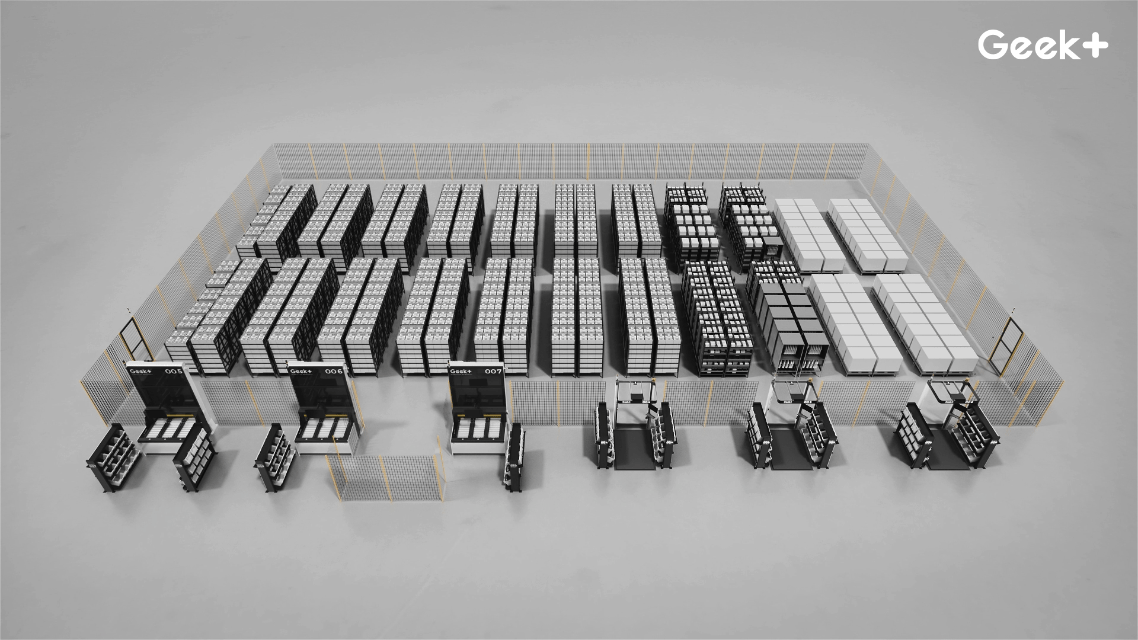 geekplus Shelf-to-Person gif