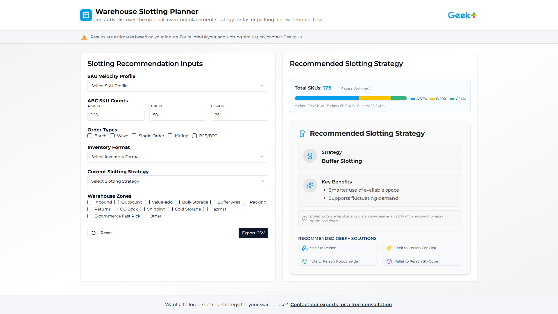 Warehouse Slotting Planner