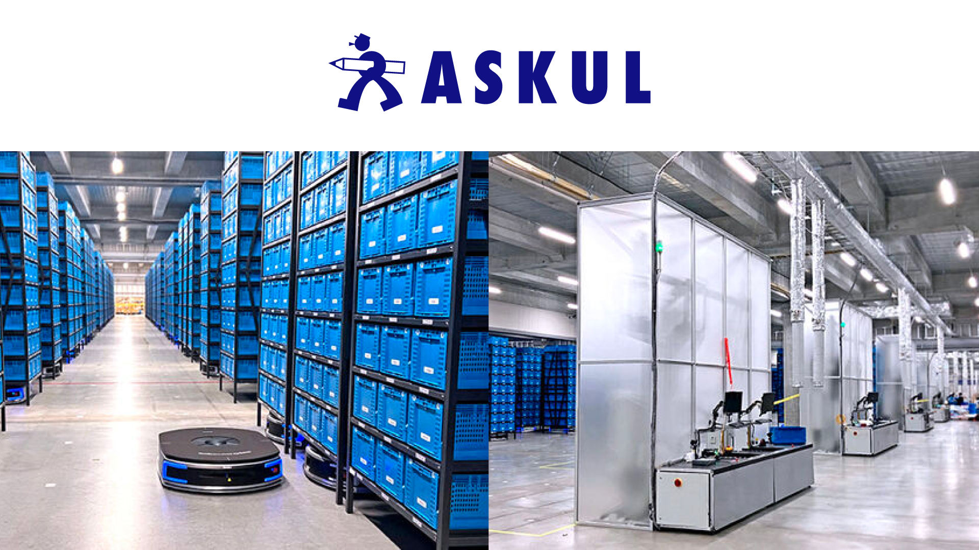 Shelf-to-Person mobile robots have been installed by Geekplus in ASKUL's Japanese warehouse