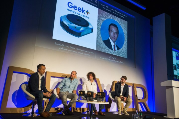 Geek+ was Invited by Deliver.Events, Europe’s biggest e-Logistics Marketplace, to Give a Speech about “Robot-as-a-Service to warehouses” in London