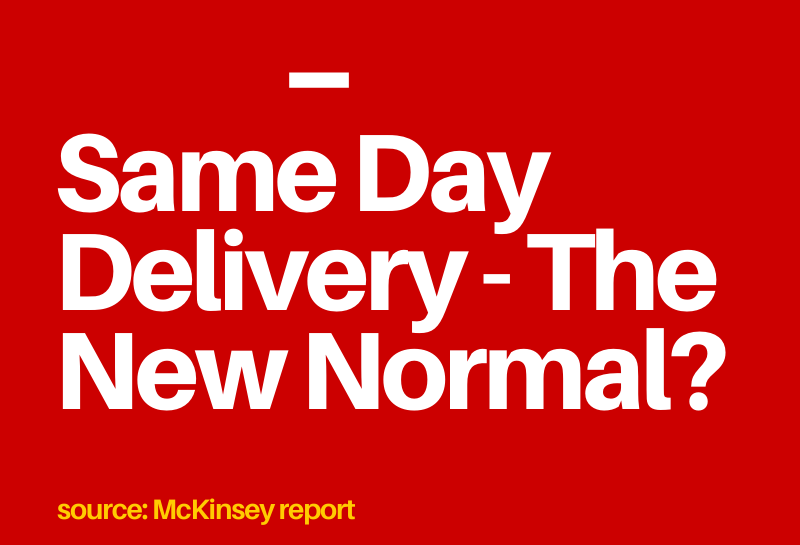 Same Day Delivery – The New Normal?