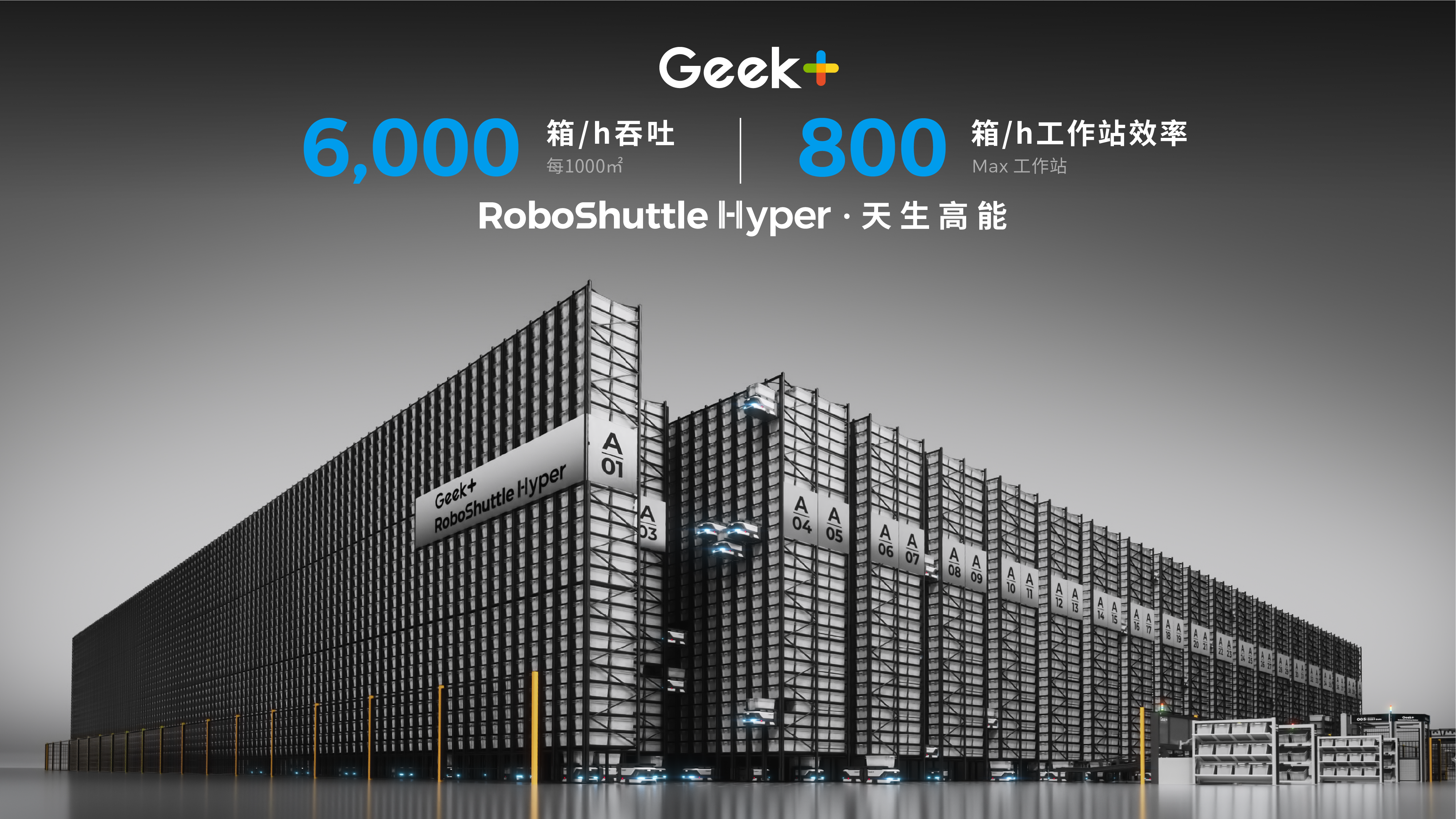 极智嘉发布&nbsp;RoboShuttle&nbsp;Hyper货箱到人方案，持续领跑全场景AMR货箱赛道