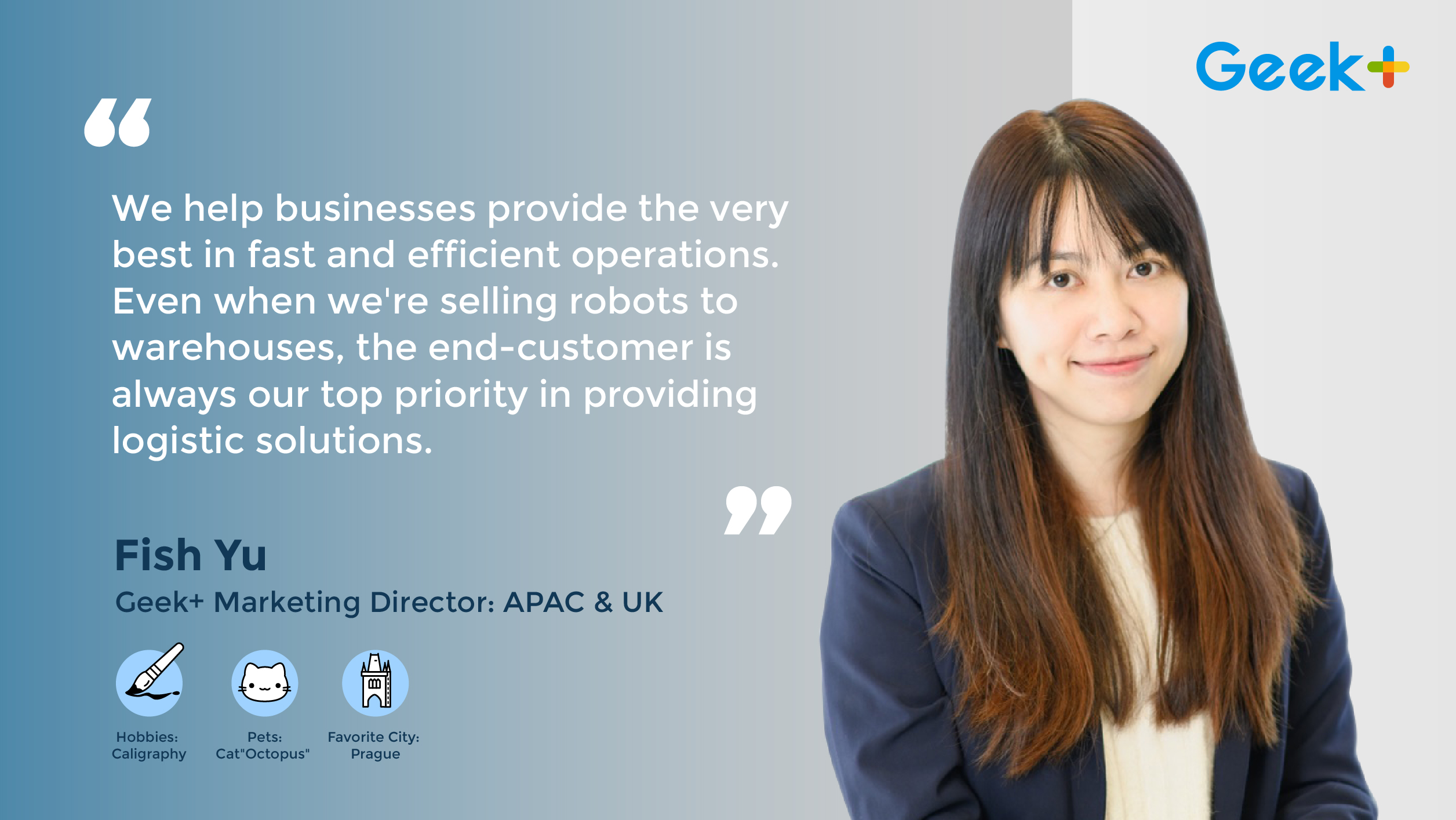 Women's History Month @ Geek+ : A Conversation with Fish Yu